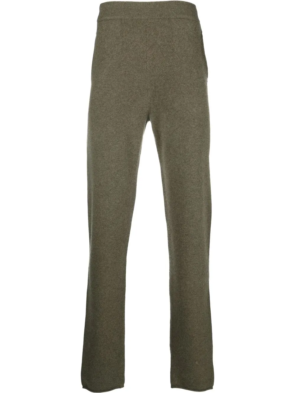 extreme cashmere fine-knit straight-leg trousers | Green | Image 1