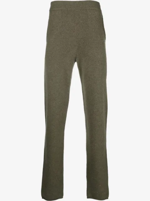 extreme cashmere finstrikkede bukser med lige ben