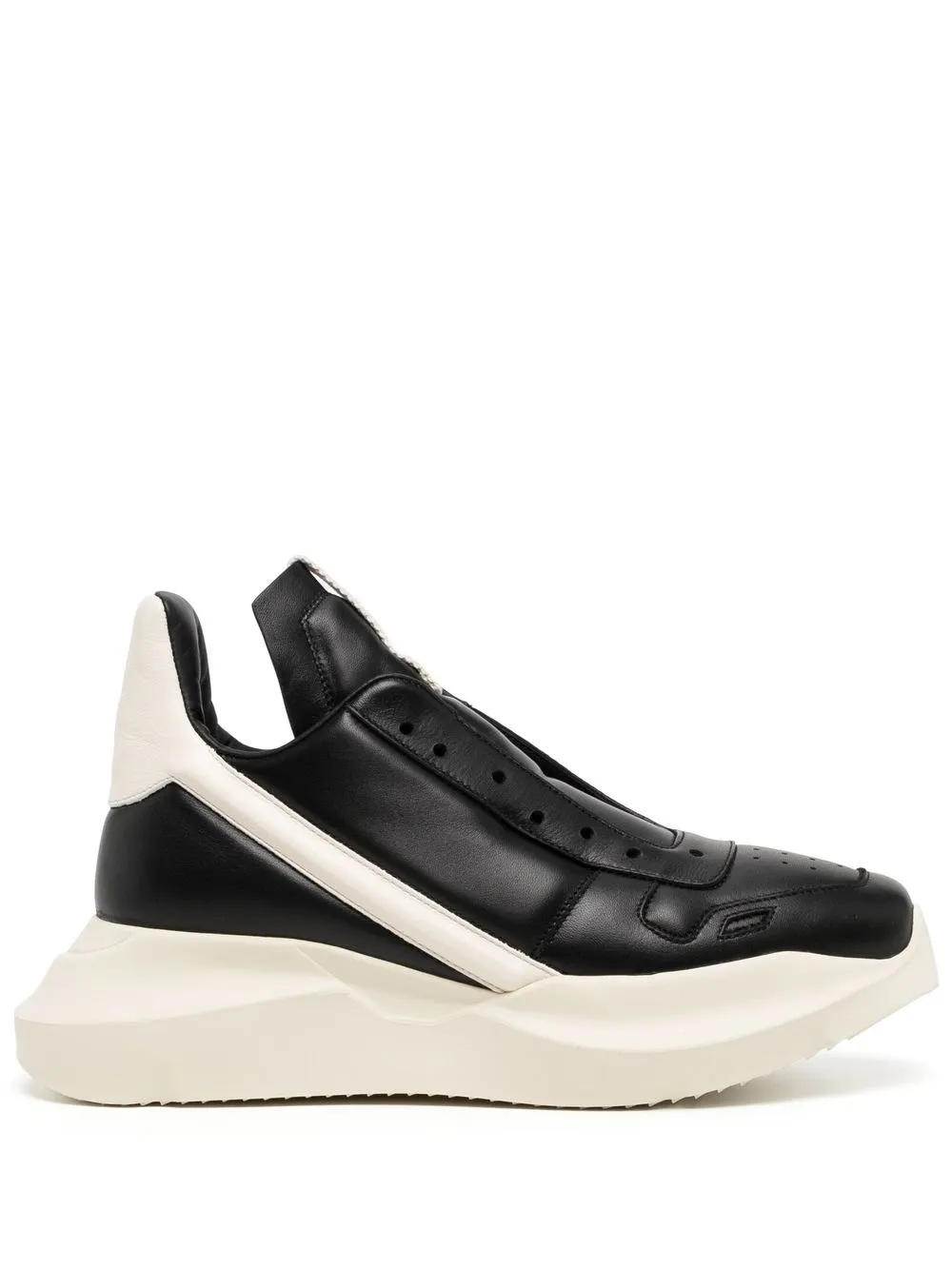 

Rick Owens tenis con agujetas Geth - Negro