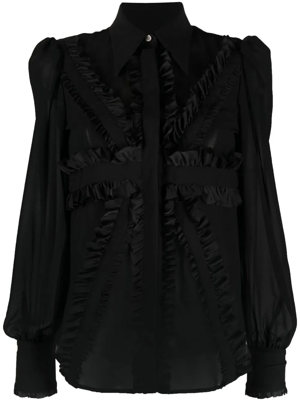 

John Richmond blusa manga larga - Negro