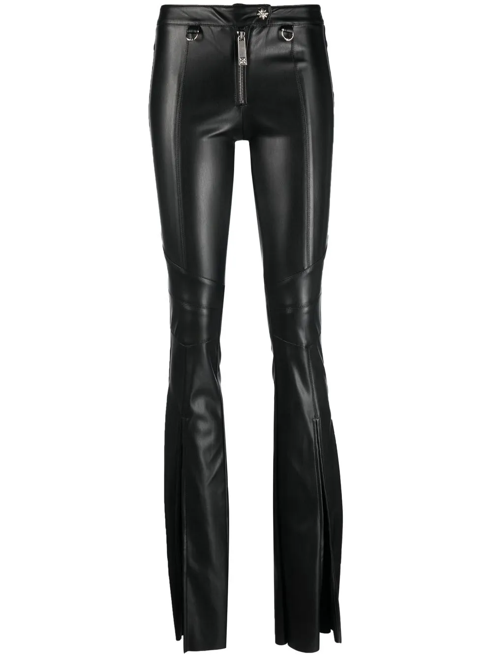 

John Richmond flared biker trousers - Black