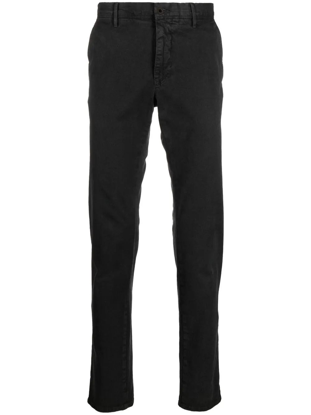 

Incotex pantalones rectos de tiro medio - Negro