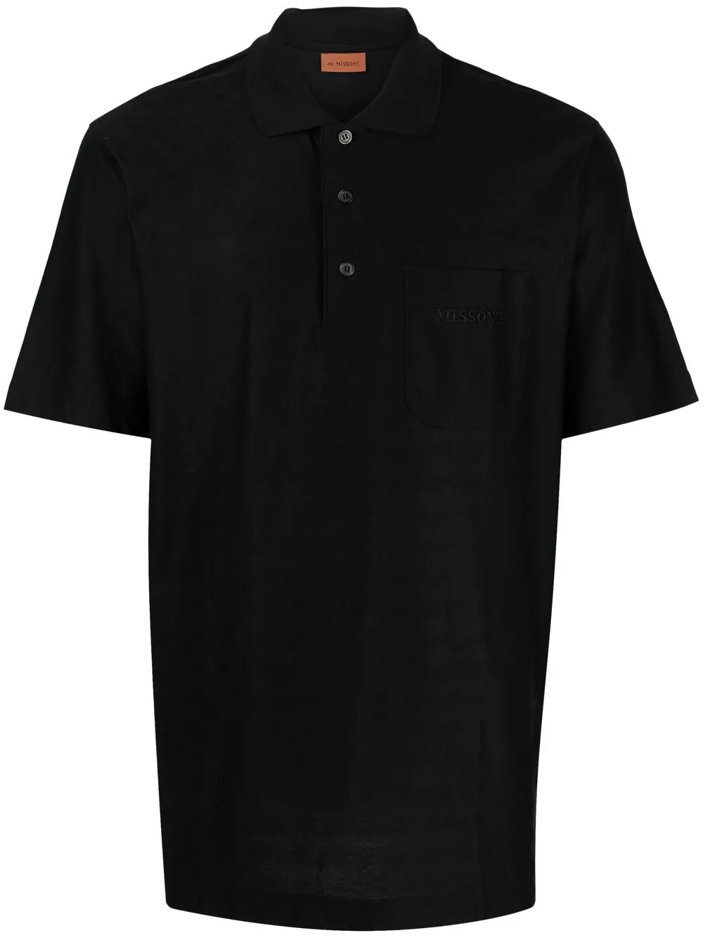 

Missoni playera tipo polo con logo bordado - Negro