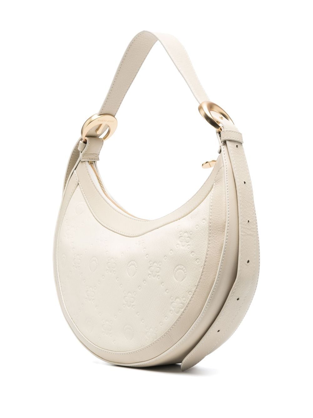 Shop Marine Serre Moon Diamant Eclipse Bag In Neutrals