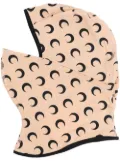 Marine Serre Crescent Moon-print balaclava - Neutrals