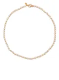 DOWER AND HALL gold-plated silver pearl necklace - White