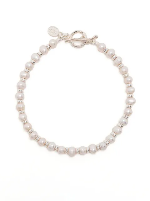DOWER AND HALL Timeless Pearl Halo bracelet
