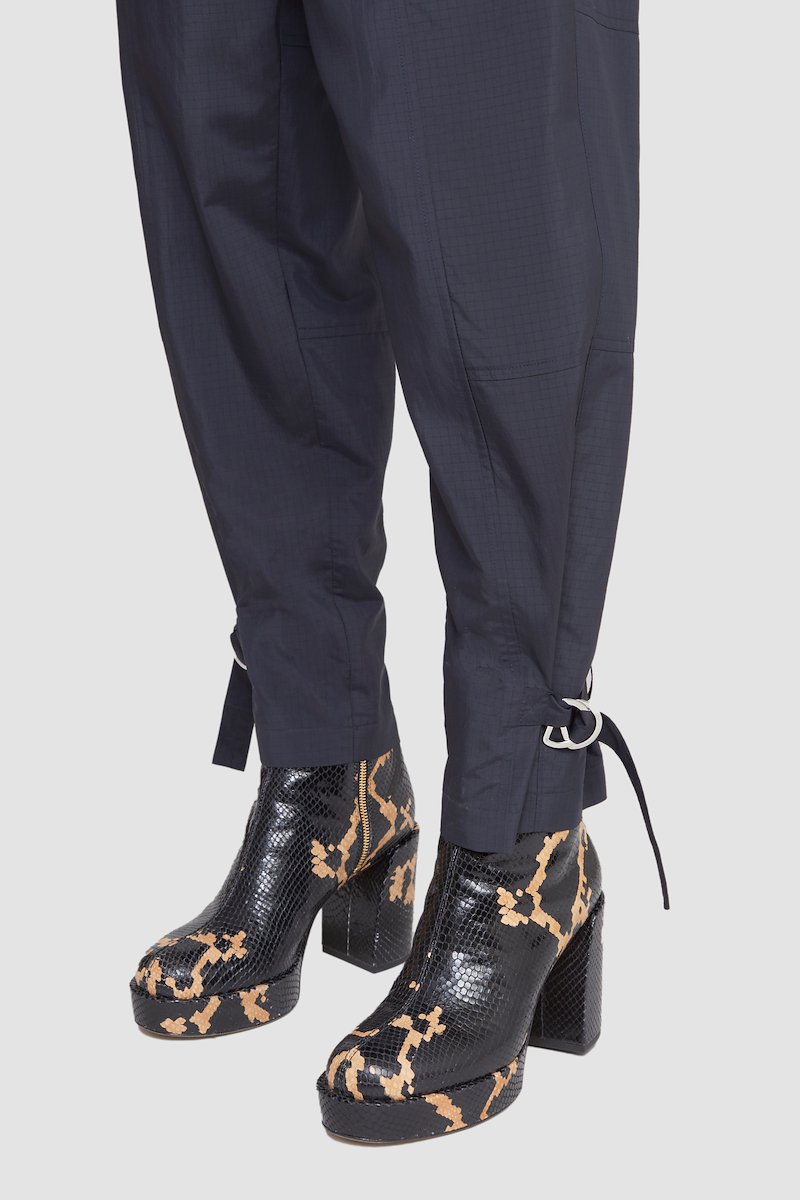 Ripstop Nylon Utility Jumpsuit-blue #0 Ripstop Nylon Utility Jumpsuit, - 4