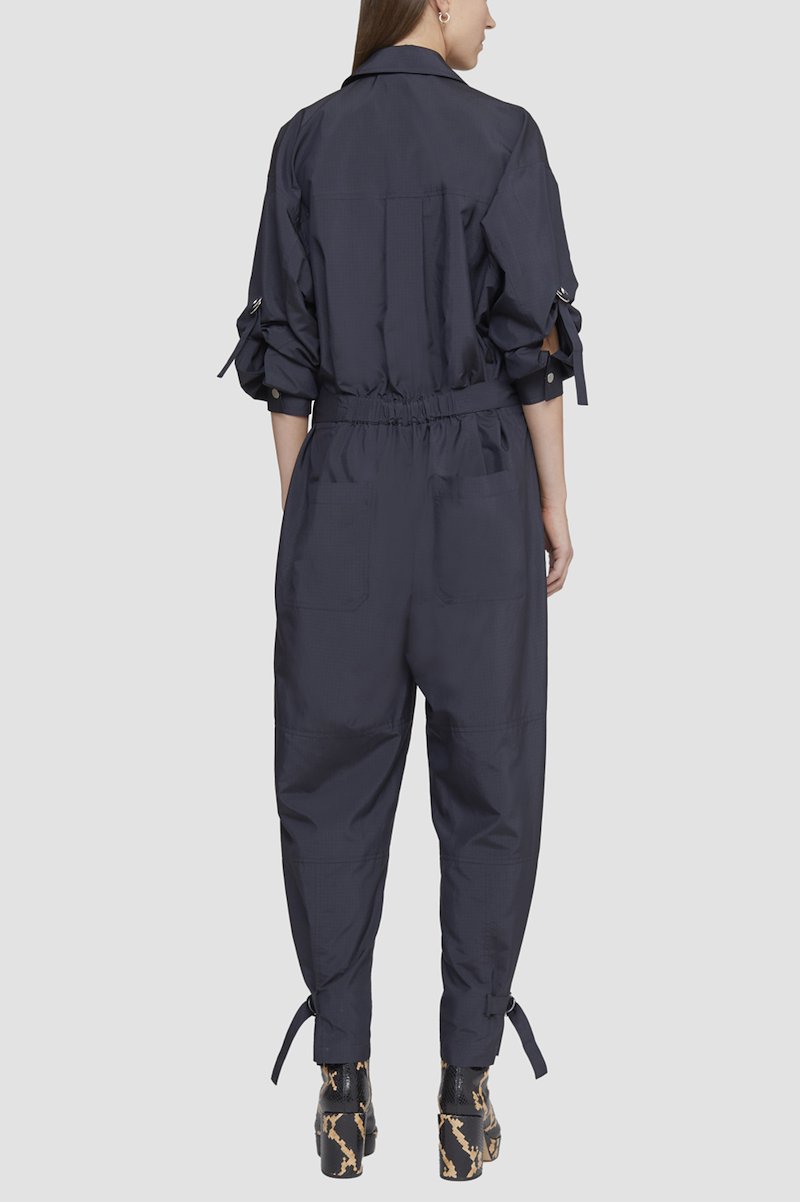 Ripstop Nylon Utility Jumpsuit-blue #0 Ripstop Nylon Utility Jumpsuit, - 4
