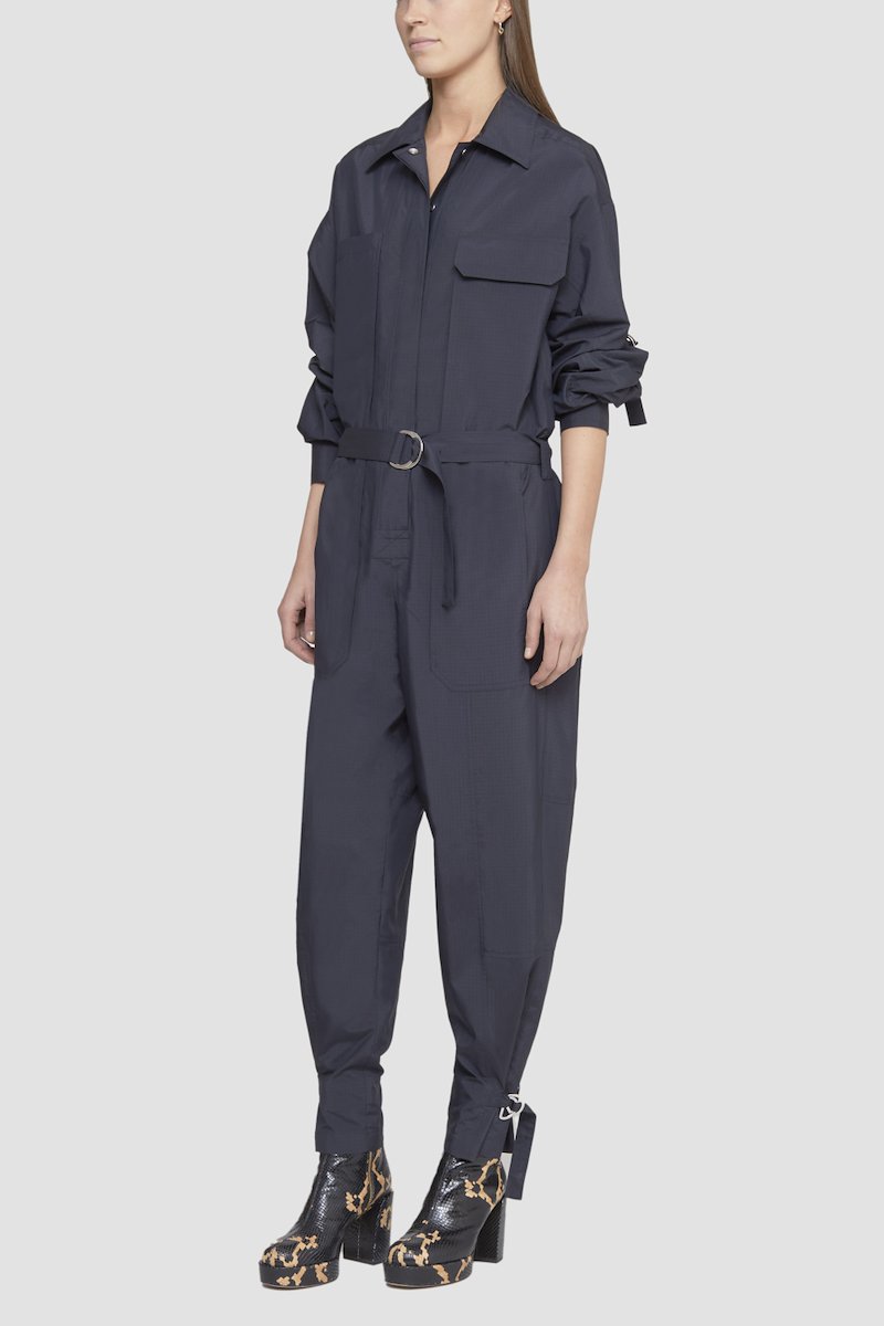 Ripstop Nylon Utility Jumpsuit-blue #1 Ripstop Nylon Utility Jumpsuit, - 3
