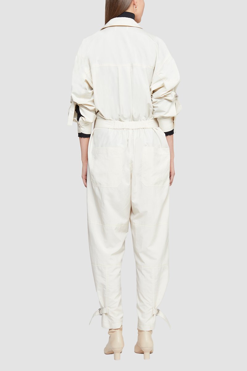 Ripstop Nylon Utility Jumpsuit-parchment #0 Ripstop Nylon Utility Jumpsuit, - 2
