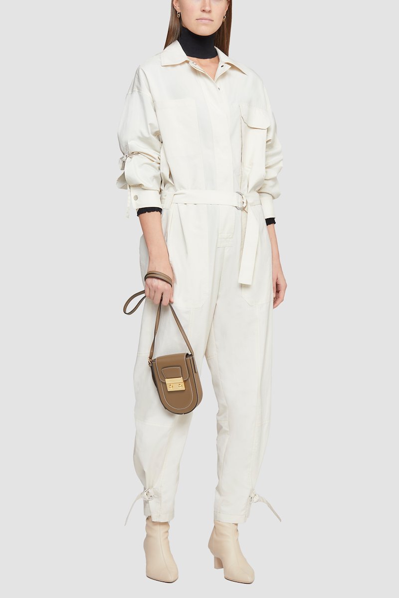 Ripstop Nylon Utility Jumpsuit-parchment #0 Ripstop Nylon Utility Jumpsuit, - 0