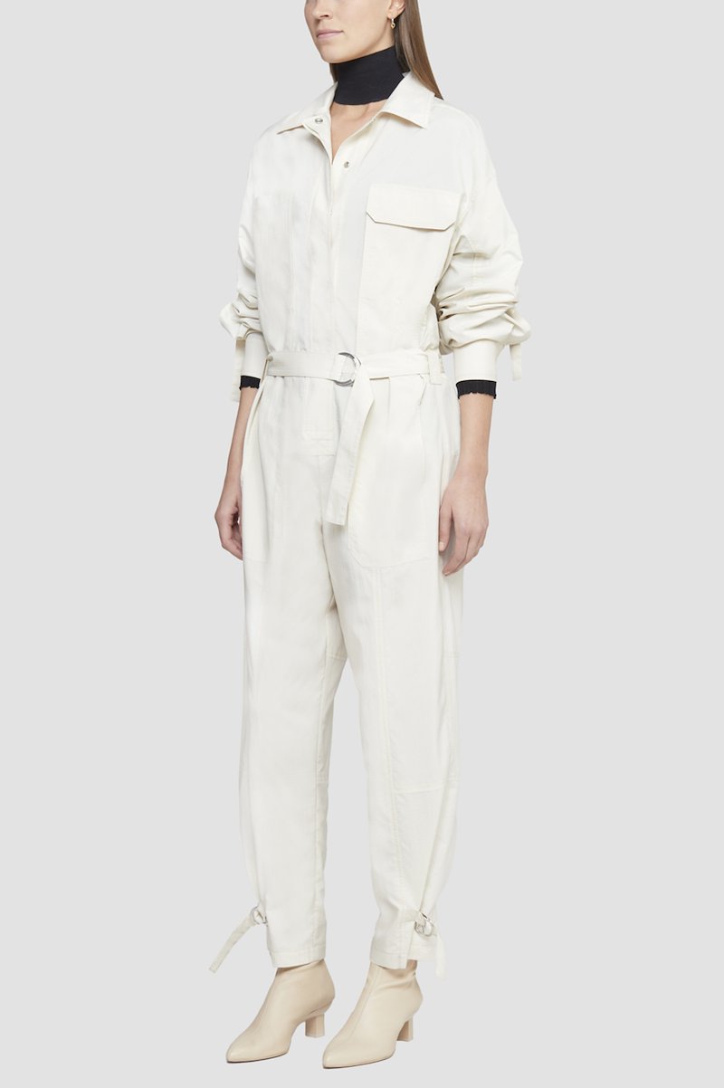 Ripstop Nylon Utility Jumpsuit-parchment #1 Ripstop Nylon Utility Jumpsuit, - 3