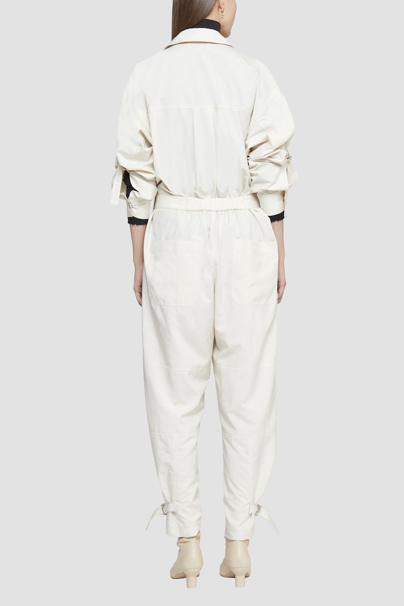 Ripstop Nylon Utility Jumpsuit-parchment #0 Ripstop Nylon Utility Jumpsuit, - 4