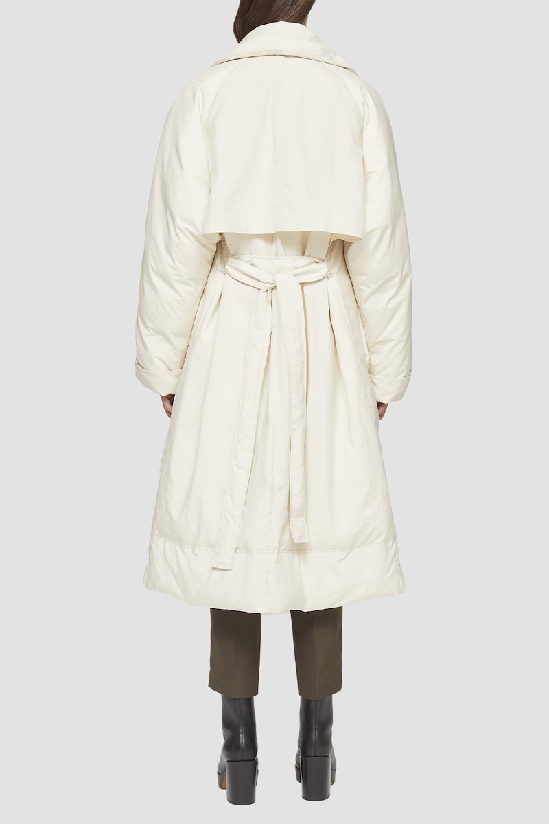 Ripstop Puffer Wrap Trench-parchment #0 Ripstop Puffer Wrap Trench, - 4