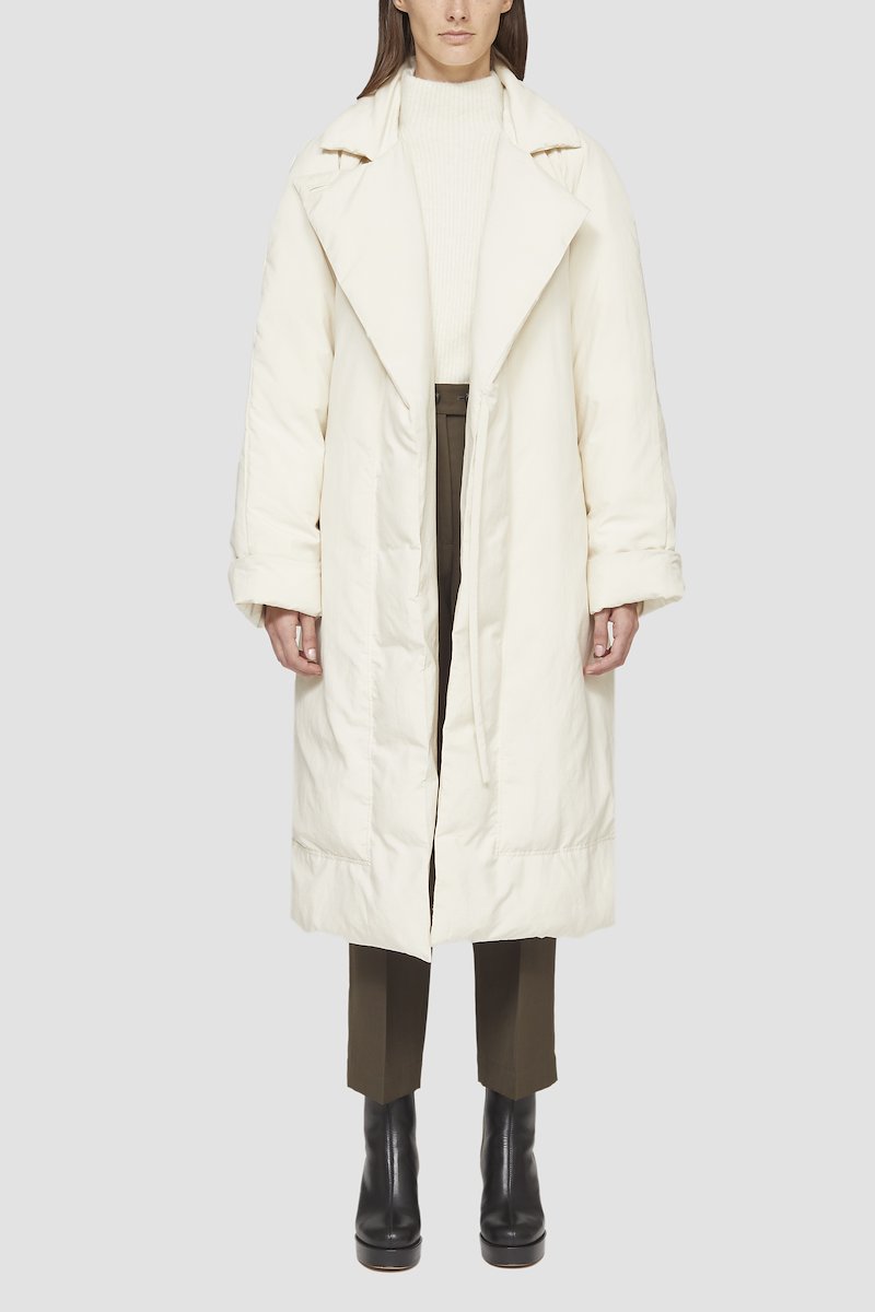 Ripstop Puffer Wrap Trench-parchment #0 Ripstop Puffer Wrap Trench, - 0