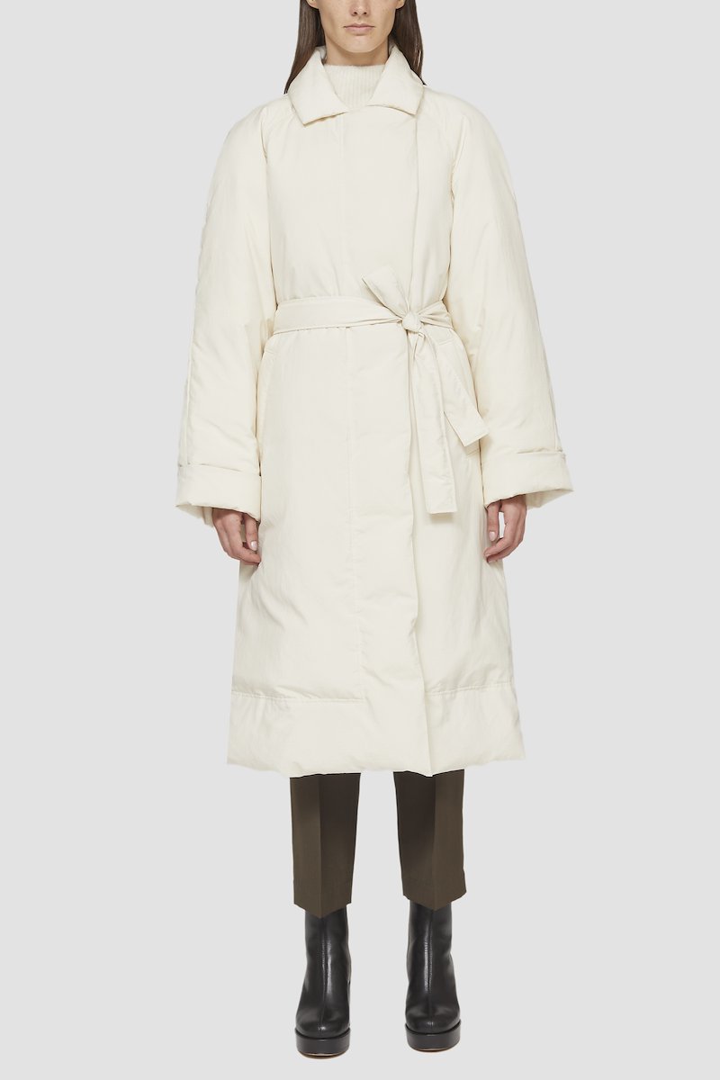 Ripstop Puffer Wrap Trench-parchment #0 Ripstop Puffer Wrap Trench, - 6