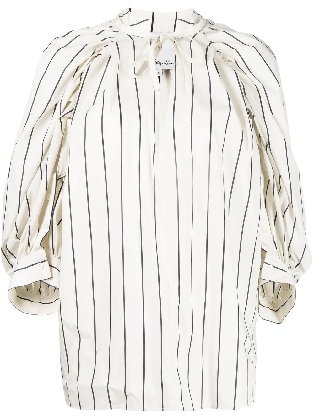 

3.1 Phillip Lim puff-sleeve striped top - White