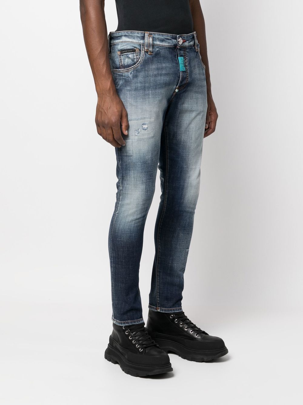 Affordable Philipp Plein stonewashed skinny-cut jeans Men