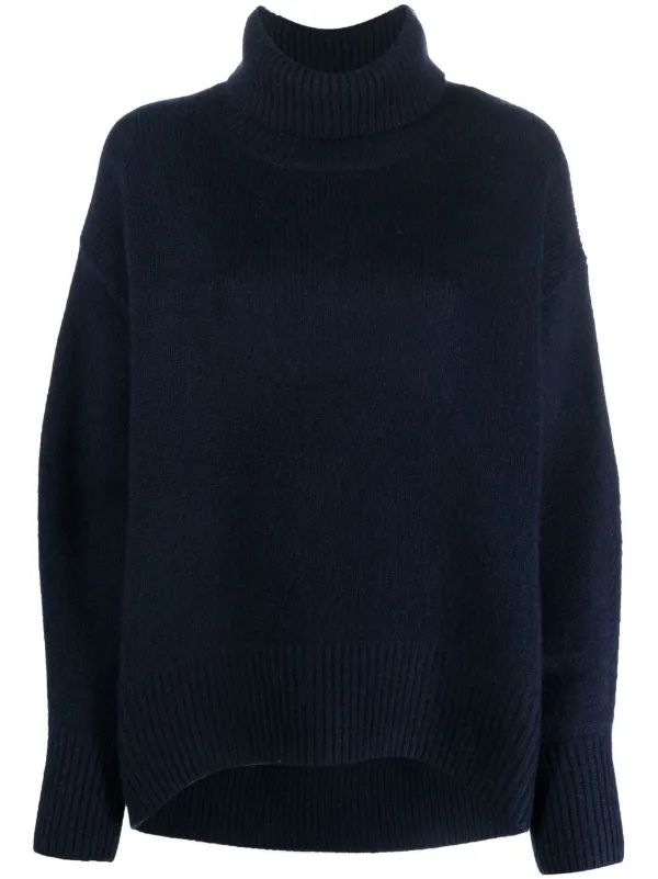 Arch4 Roll-neck Long-sleeve Jumper in Blue
