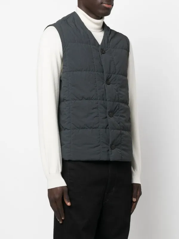 Studio Nicholson ボタン キルティングベスト - Farfetch 【中古美品】 キルティングベスト studionicholson ベスト