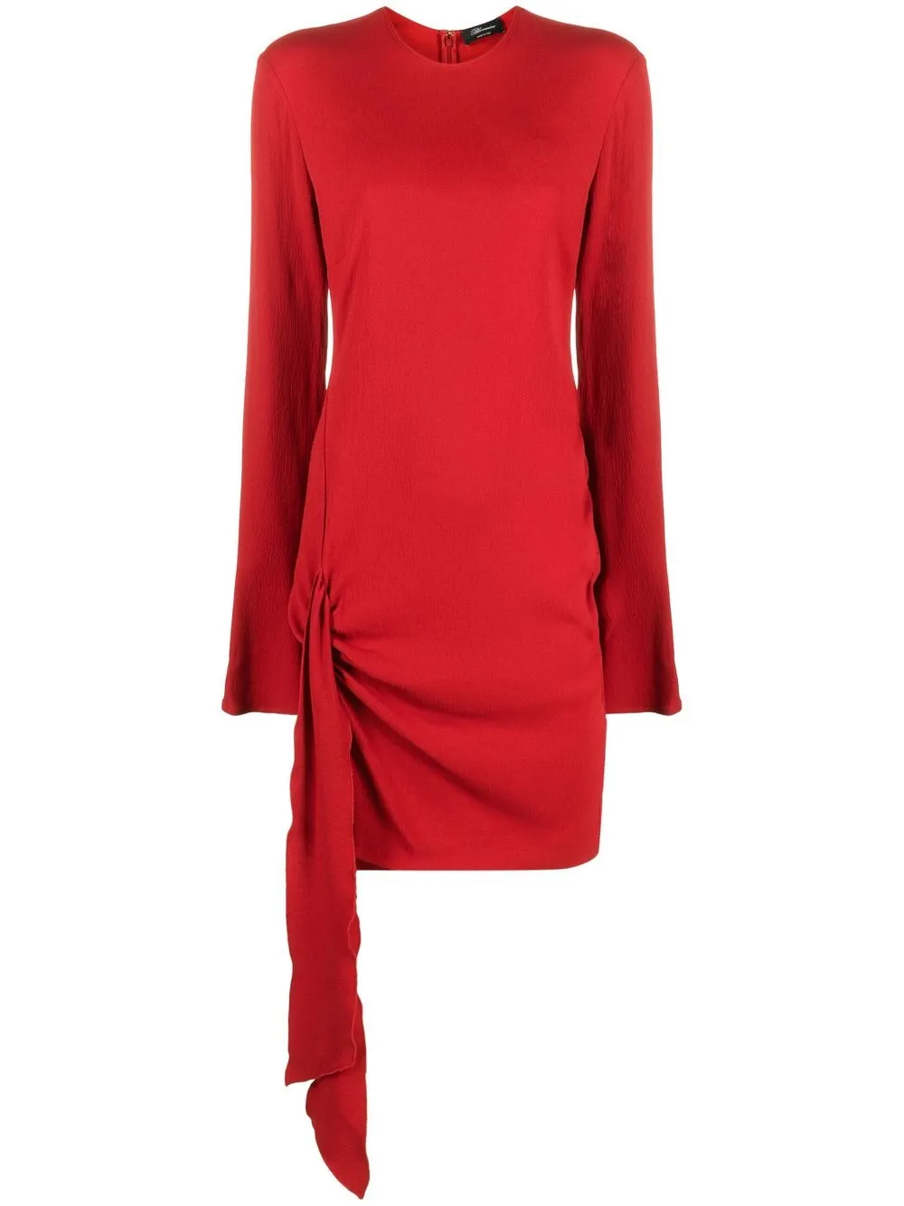 

Blumarine vestido manga larga con cuello redondo - Rojo