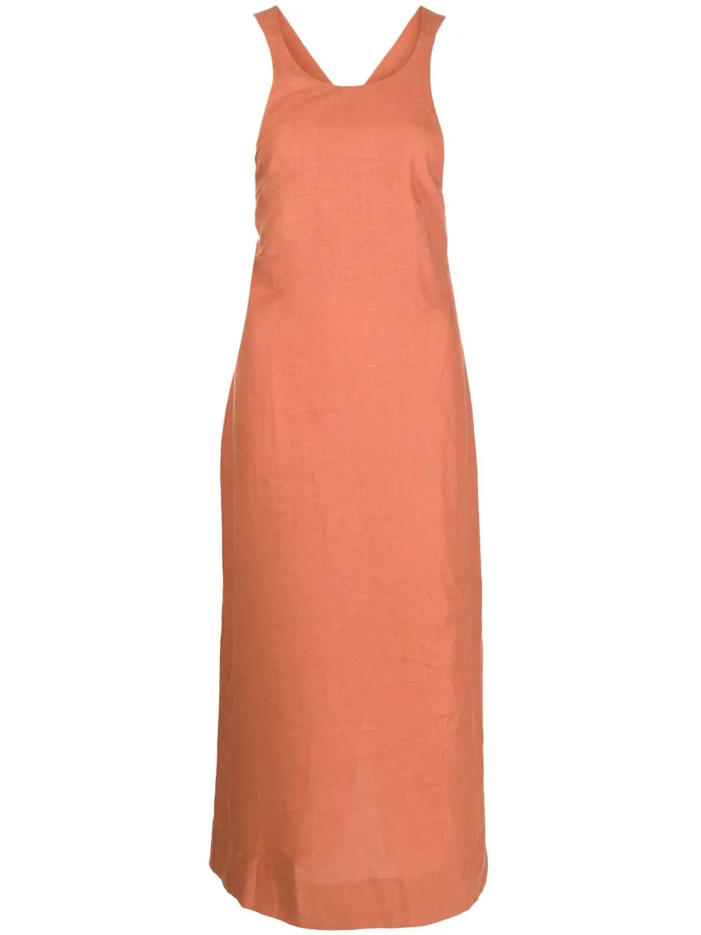 

Three Graces sleeveless linen dress - Orange