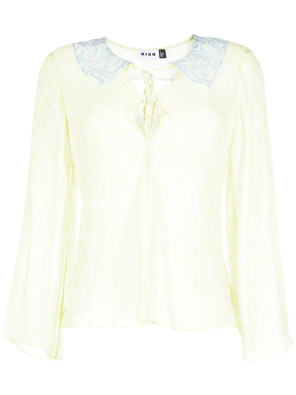 

Rixo Darwin paisley-print blouse - Green