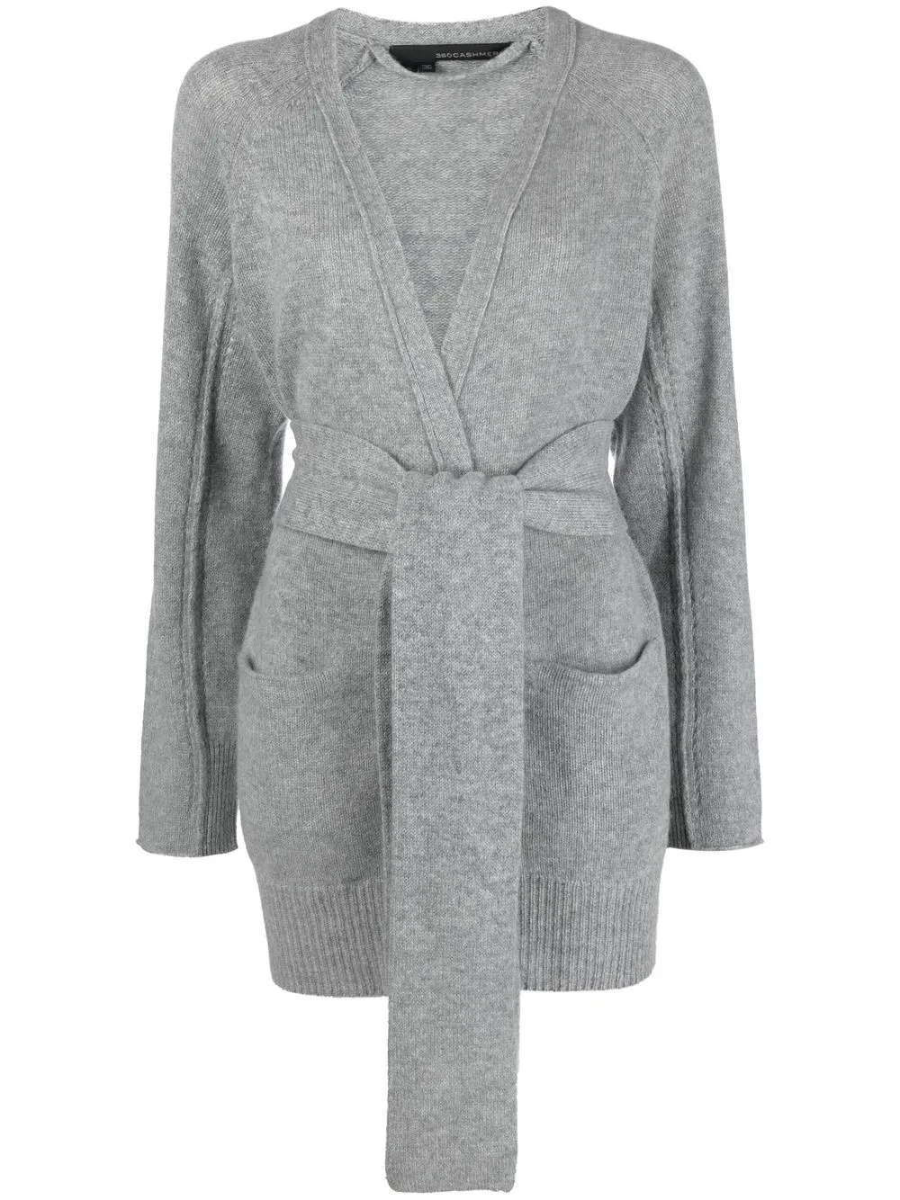 

360Cashmere cashmere knitted cardigan - Grey