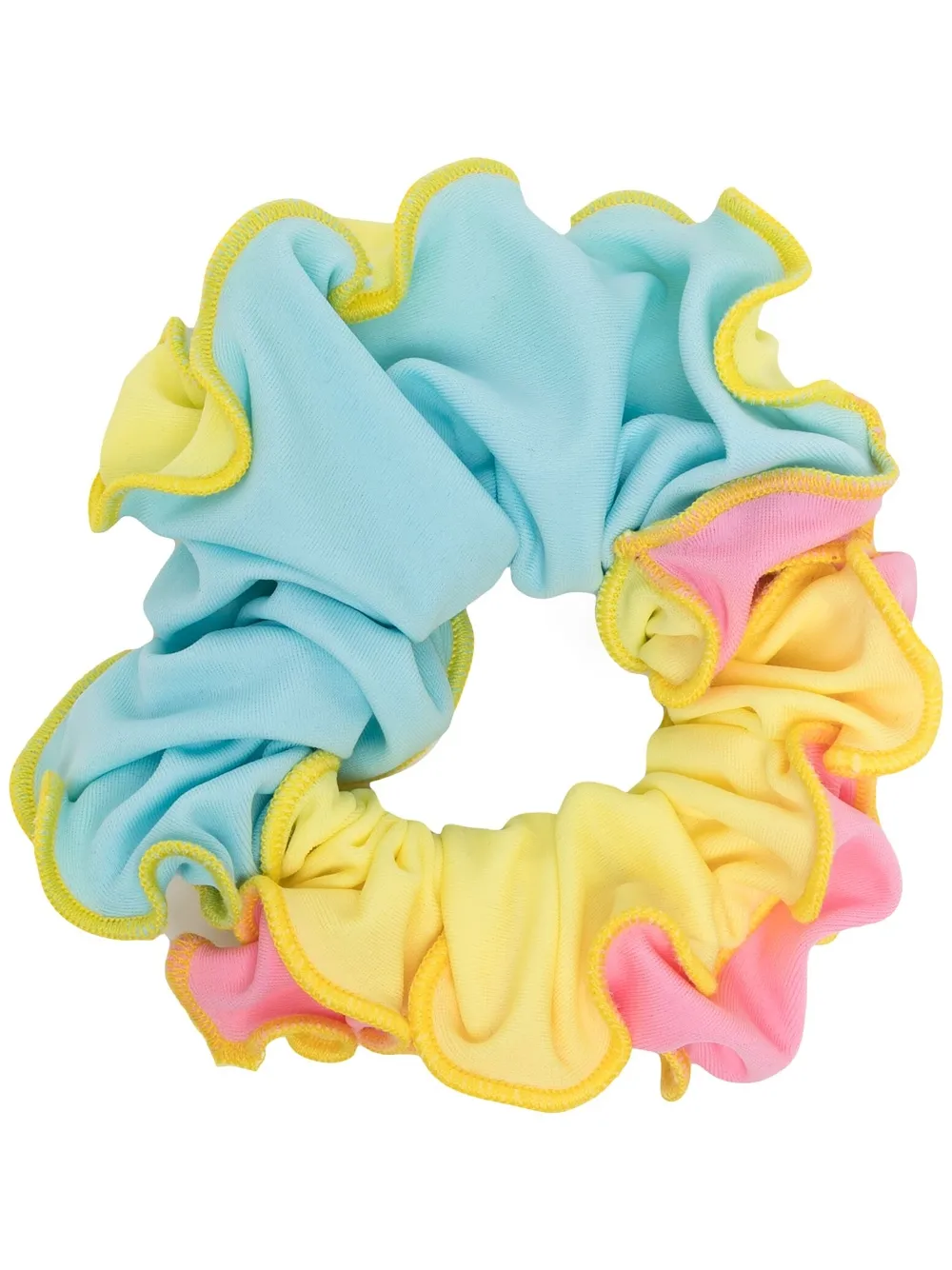 

sherris colour-block ruched scrunchie - Yellow