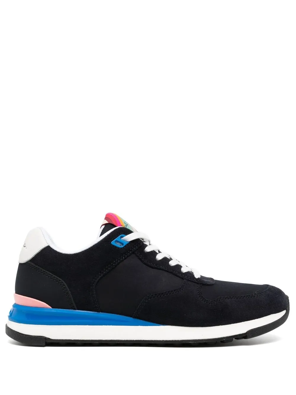 

Paul Smith tenis bajos con parche del logo - Negro