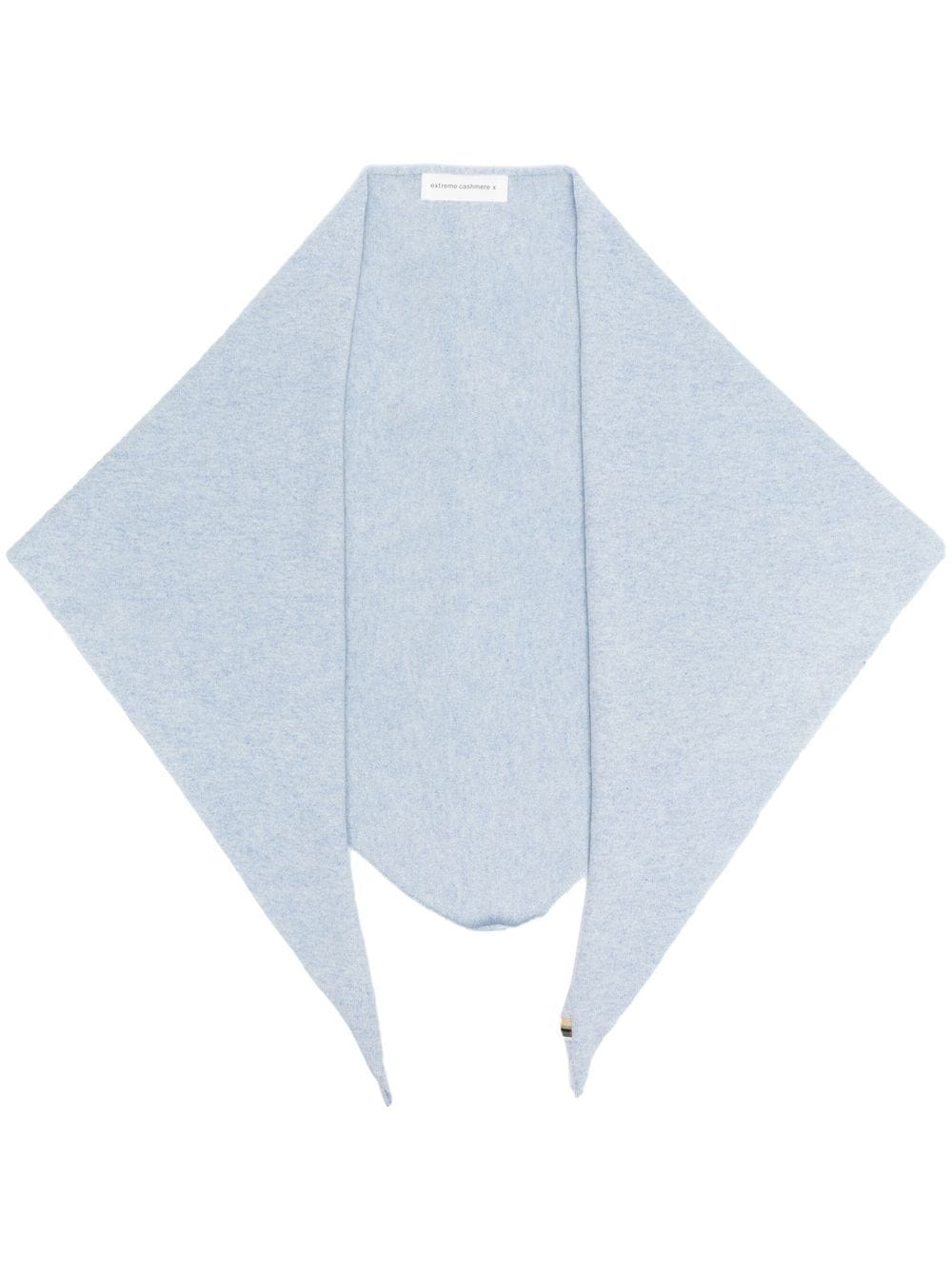 

extreme cashmere mascada estilo poncho de tejido fino - Azul