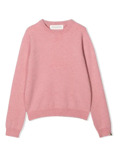 extreme cashmere ribbed-knit long-sleeved jumper