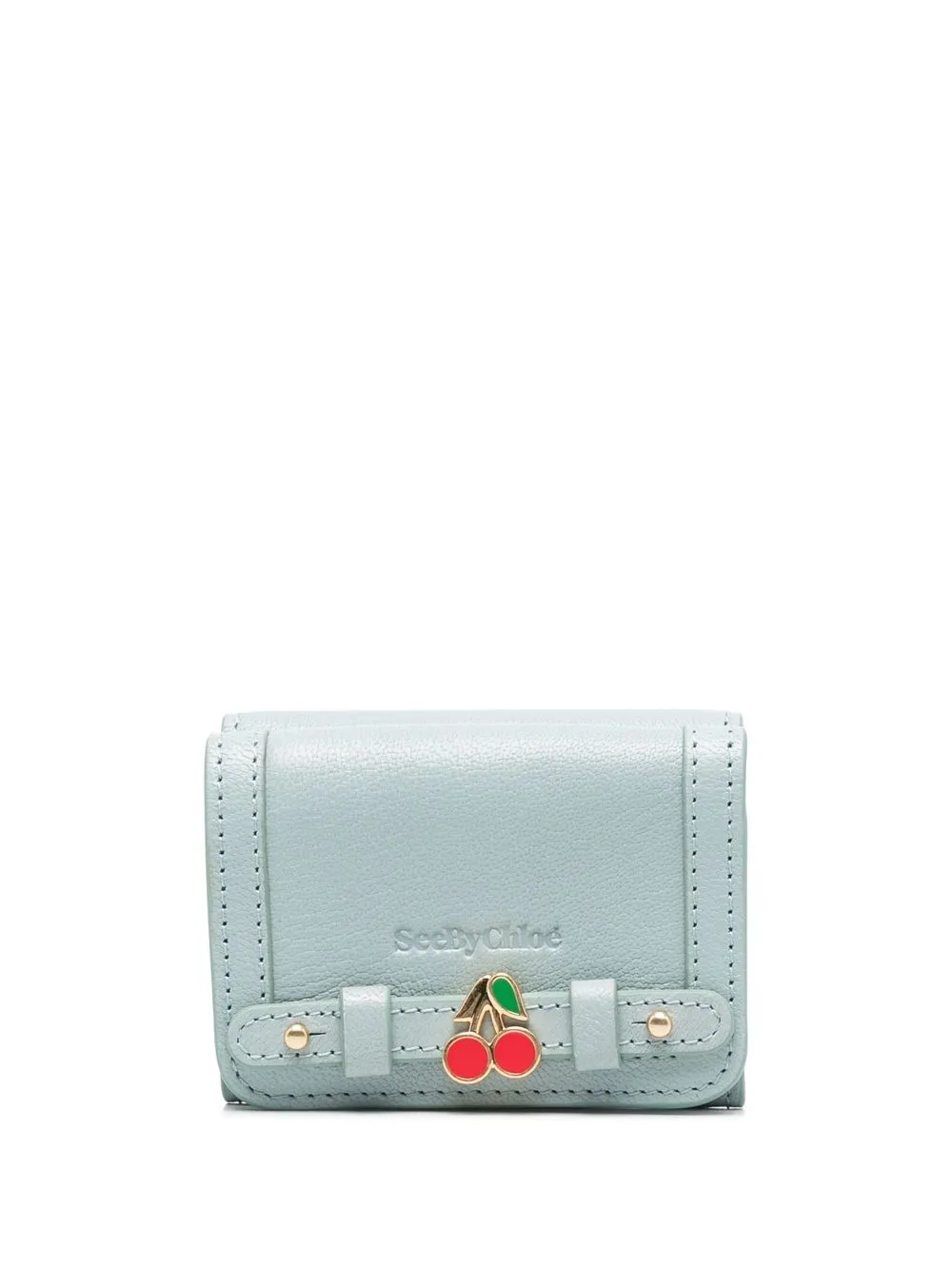 

See by Chloé cartera con logo en relieve - Azul