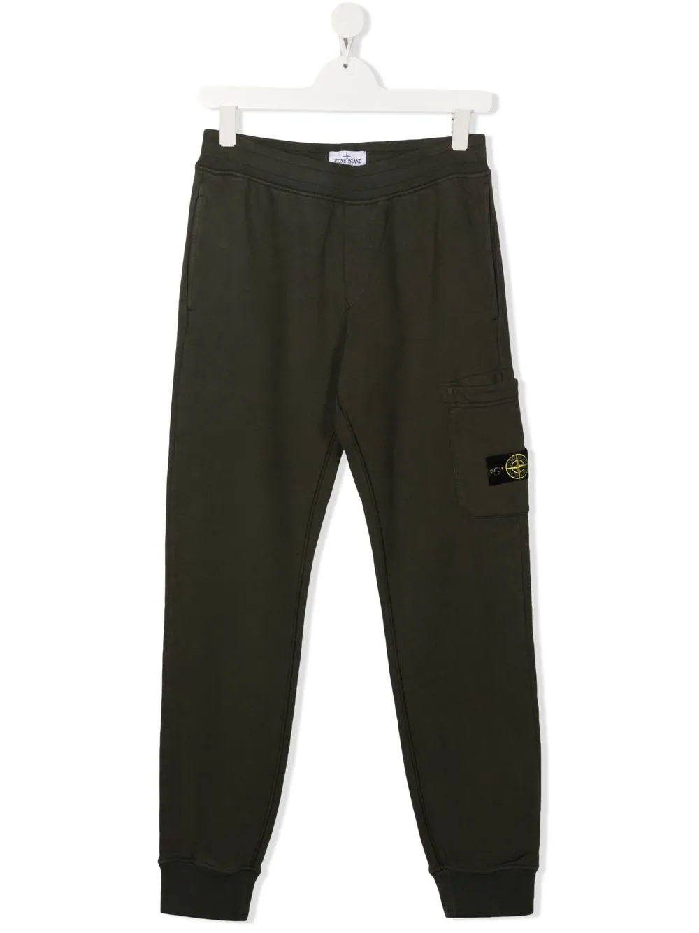 

Stone Island Junior pants con parche del logo - Verde