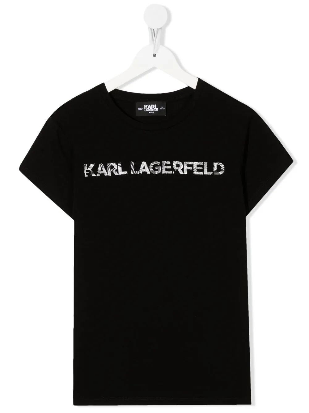 

Karl Lagerfeld Kids logo-print short-sleeve T-shirt - Black