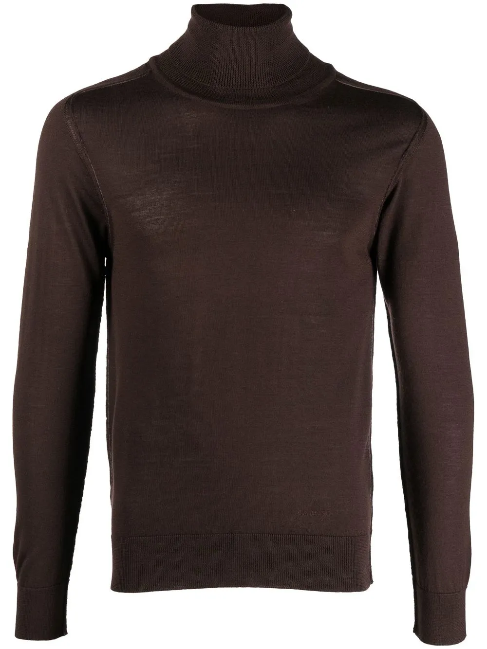 

Caruso fine-knit roll-neck jumper - Brown