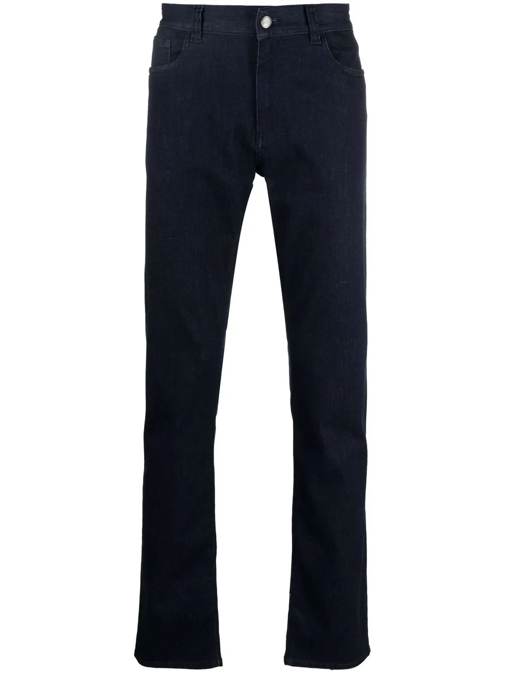 

Canali straight-leg mid-rise jeans - Blue