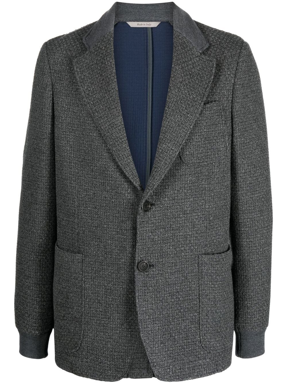 Canali Single-breasted Fitted Blazer In Grey
