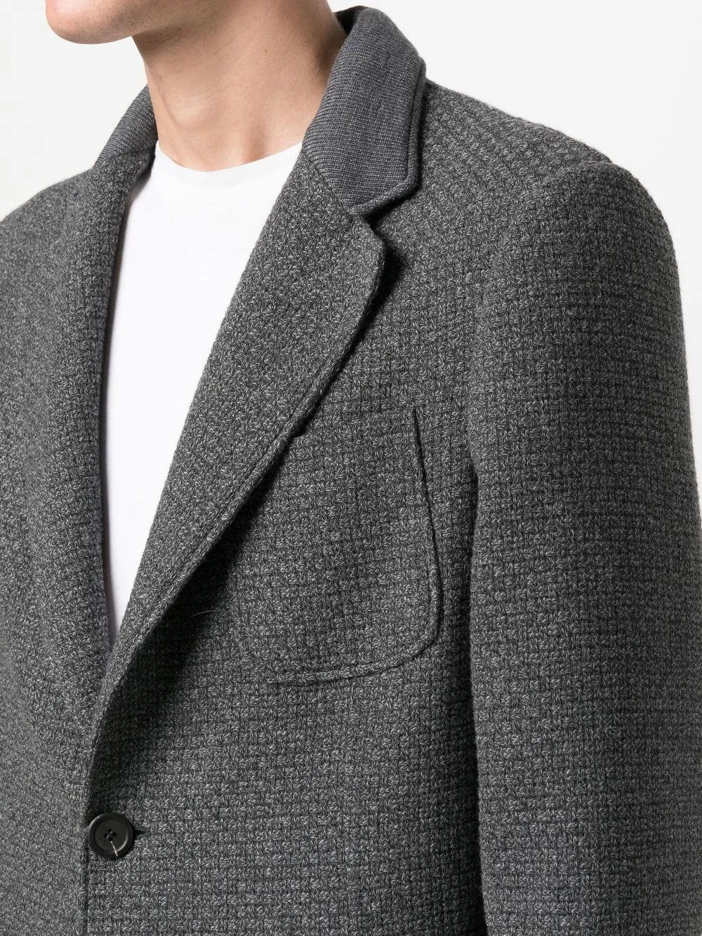Canali Single-breasted Fitted Blazer In Grey