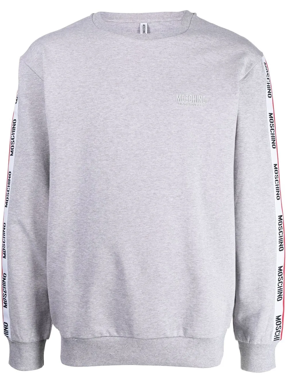 

Moschino logo-tape crew-neck sweatshirt - Grey