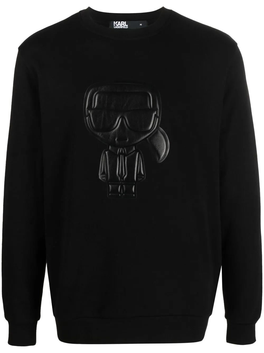 

Karl Lagerfeld sudadera con parche del logo - Negro