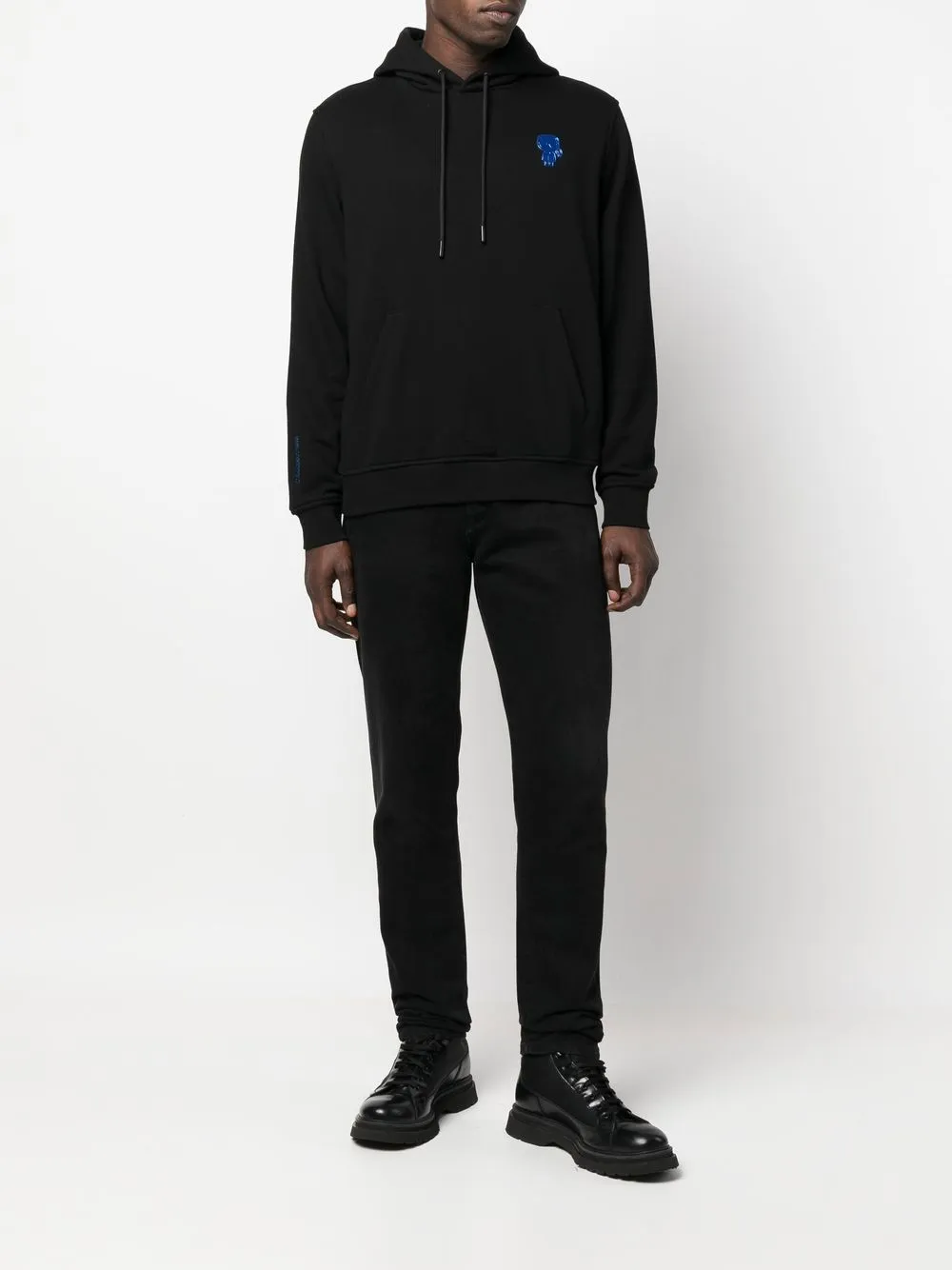 Karl Lagerfeld Hoodie met logopatch - Zwart