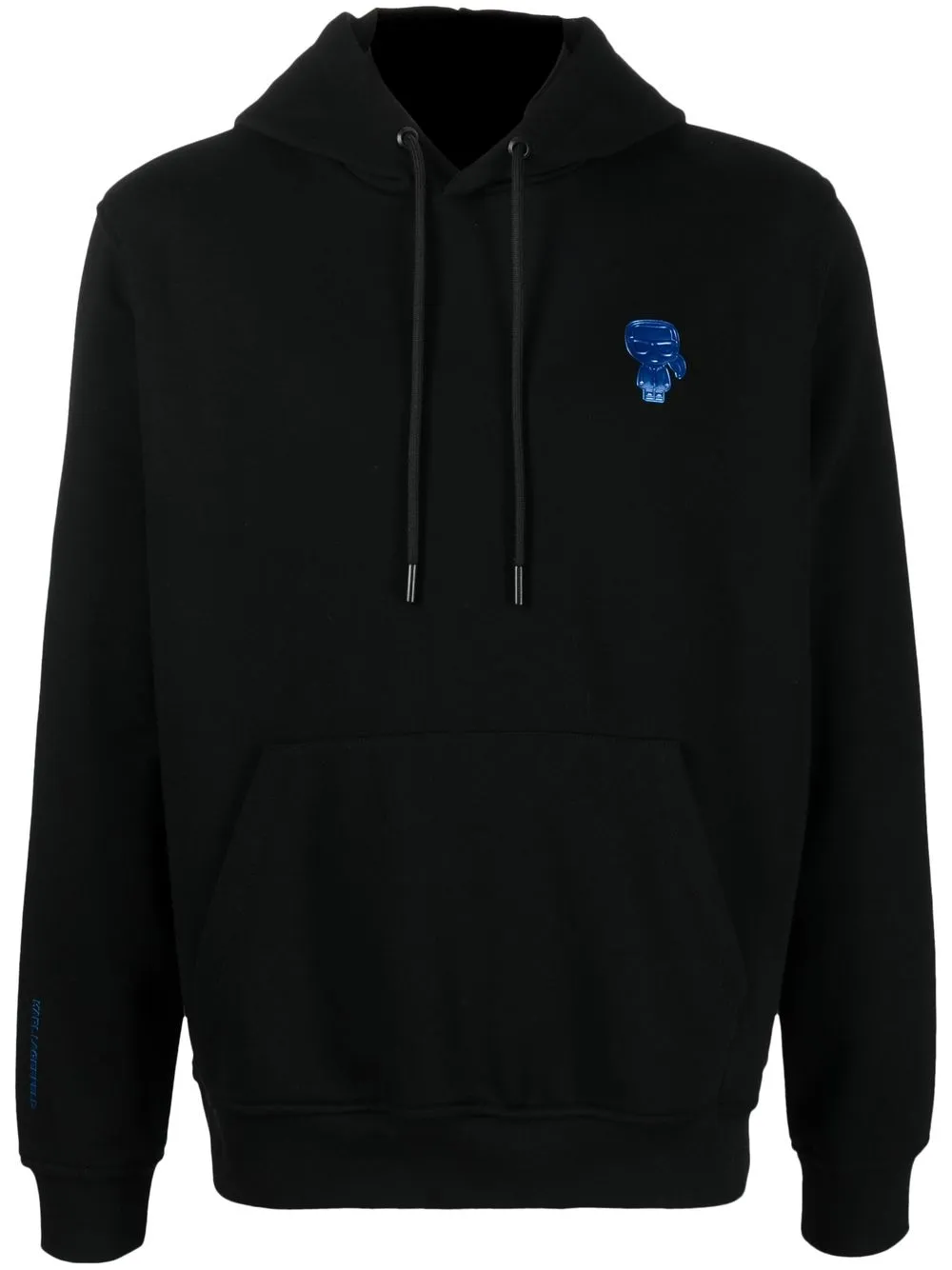 

Karl Lagerfeld hoodie con parche del logo - Negro