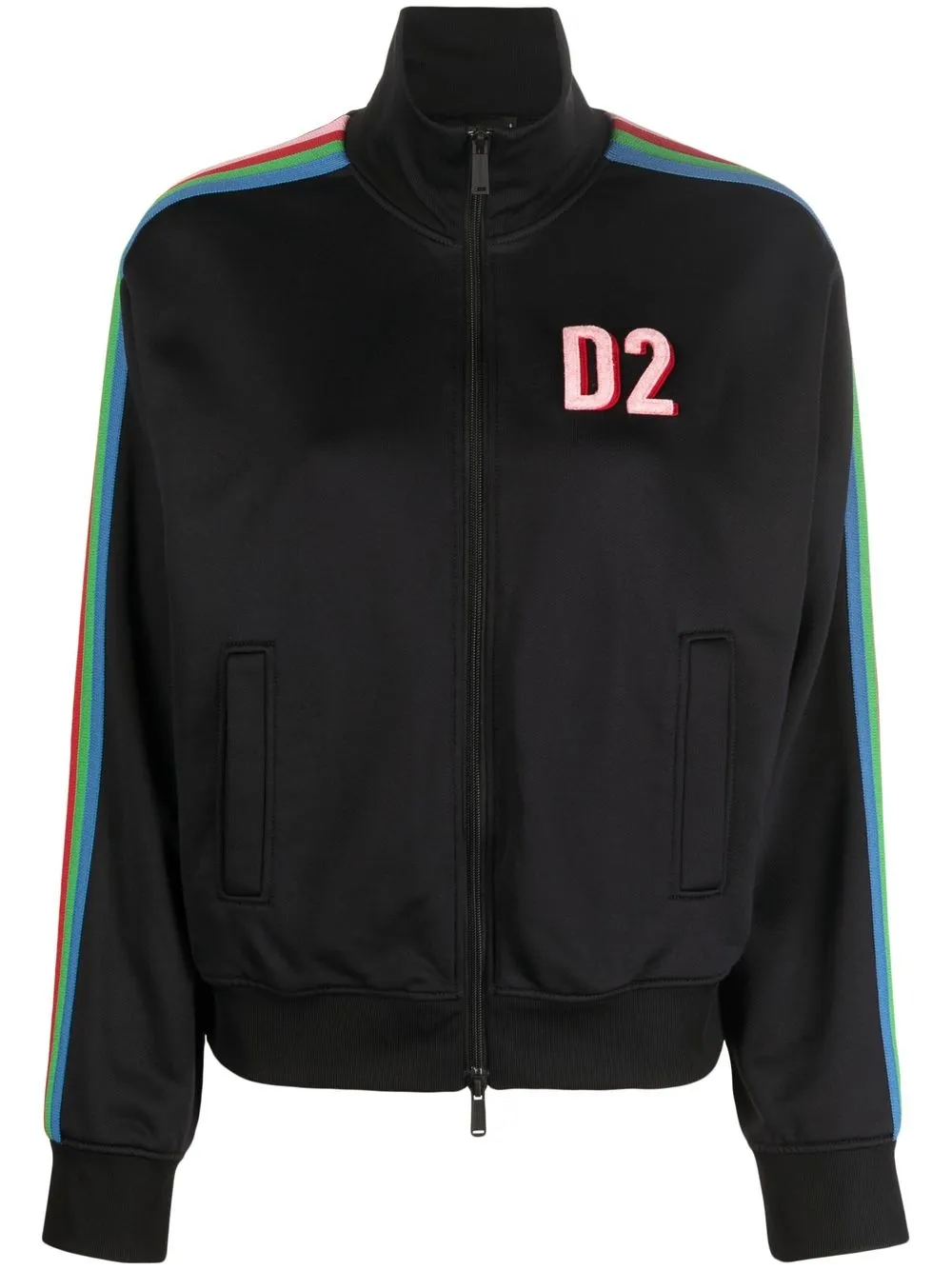 

Dsquared2 chamarra deportiva a rayas - Negro