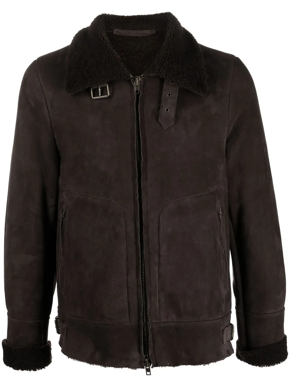 

Salvatore Santoro shearling-lined sheepskin jacket - Brown