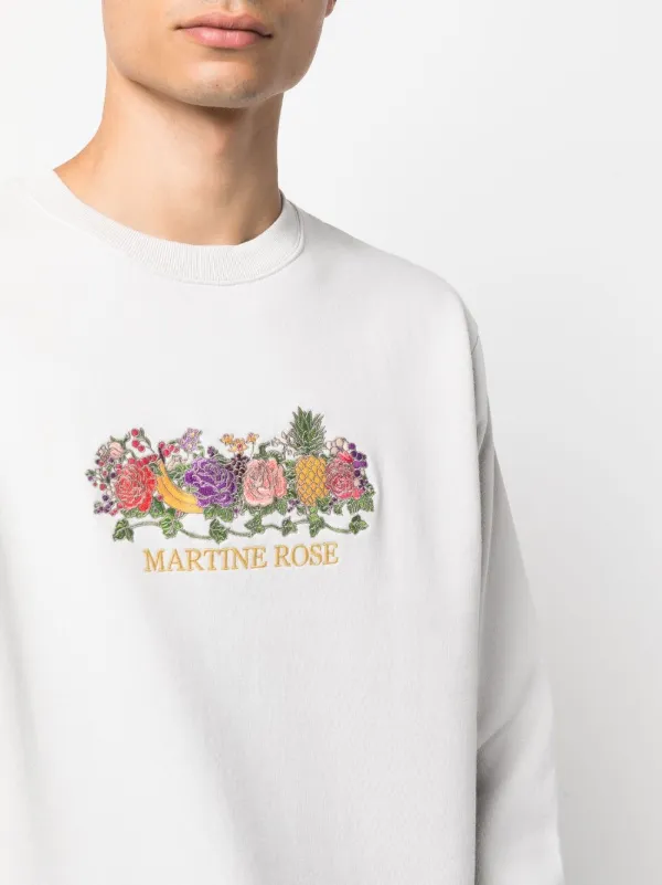 Martine Rose fruit-logo crew-neck Sweatshirt - Farfetch