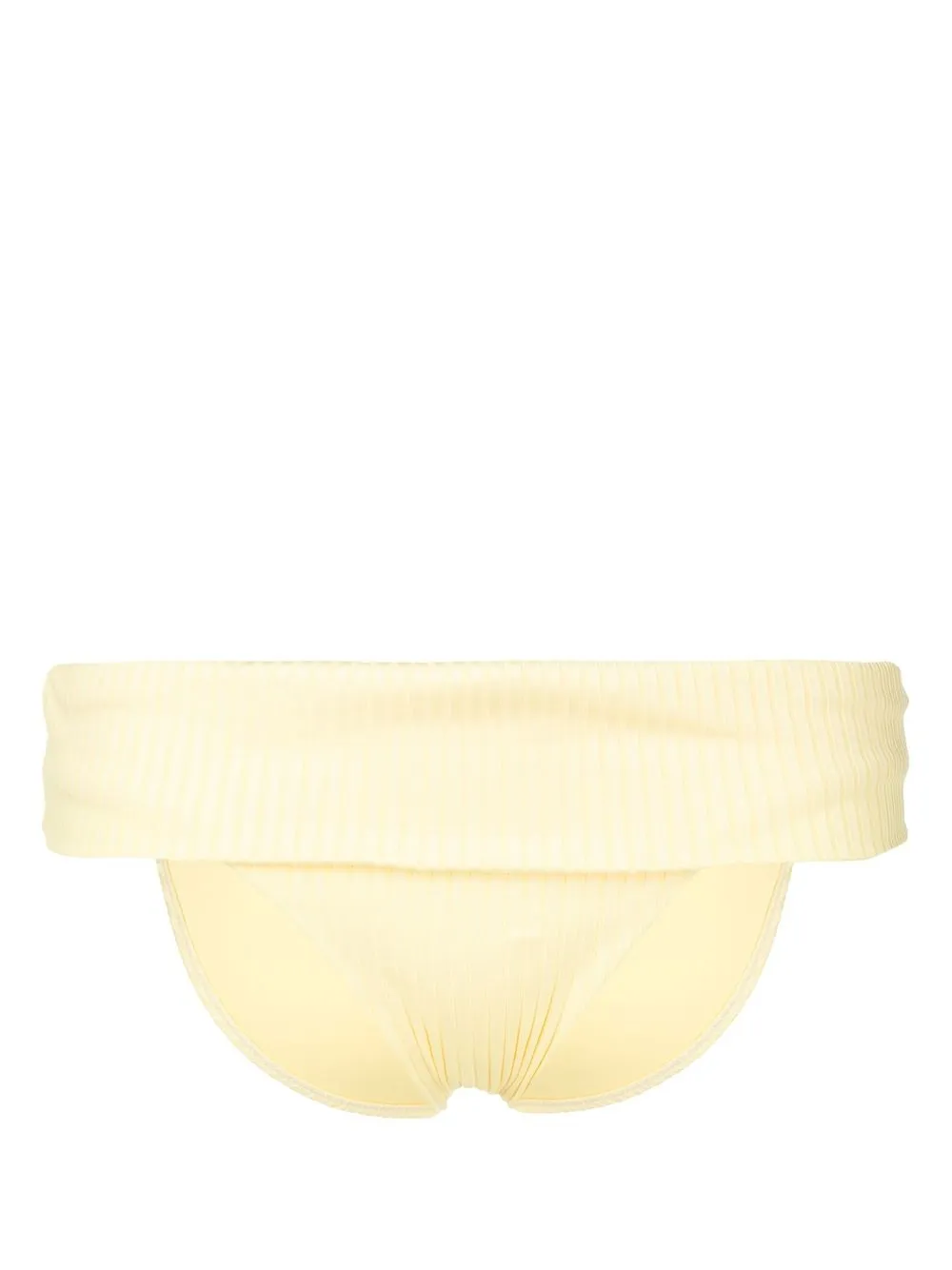 Melissa Odabash Provence Ribbed Bikini-bottoms In Gelb