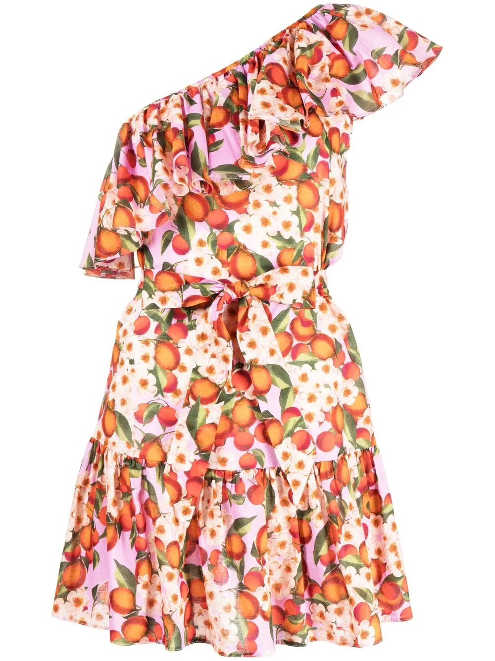 

Borgo De Nor one-shoulder printed mini dress - Pink
