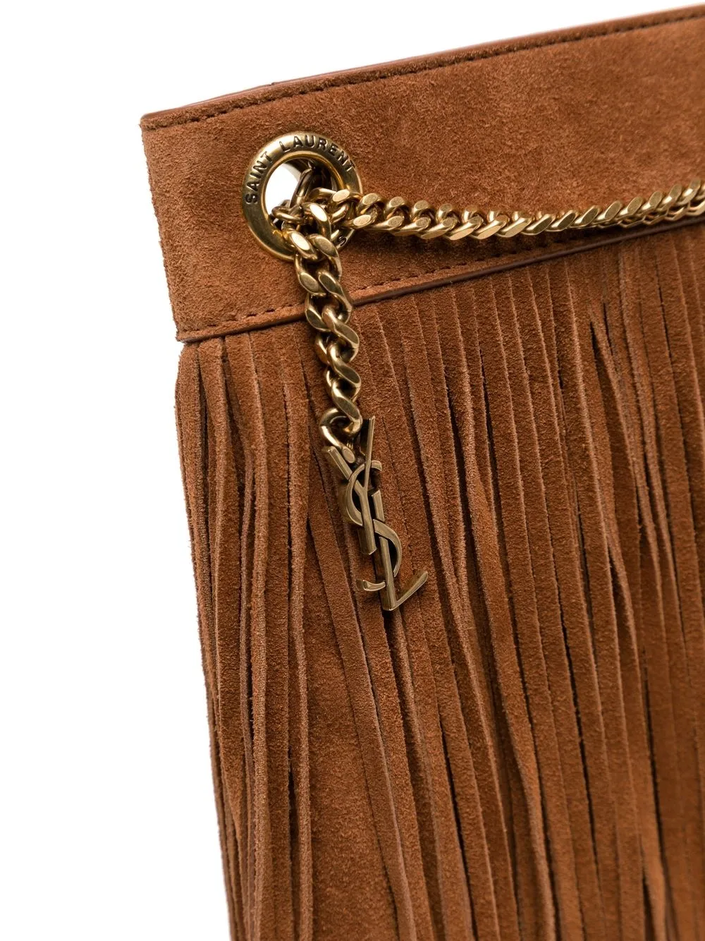 Saint Laurent Small Grace Suede Fringe Bag Farfetch